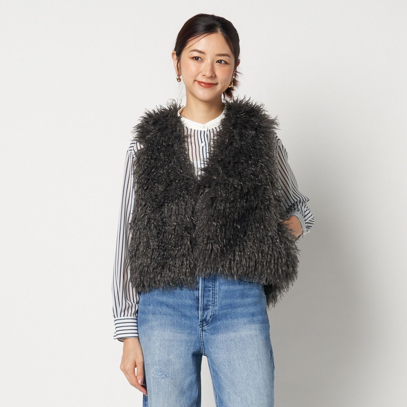 HELIOPOLE「HELIOPOLE SHEEP ECO FUR GILET」|ベスト・ジレ|