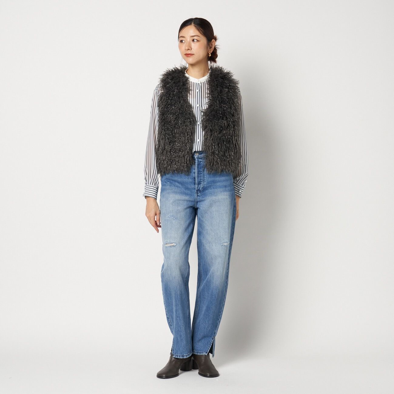 HELIOPOLE「HELIOPOLE SHEEP ECO FUR GILET」|ベスト・ジレ|