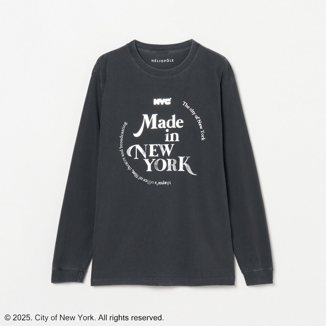  「GOOD ROCK SPEED NYC METALIC PRINT L/S T-SHIRT」|Tシャツ・カットソー|ブラック