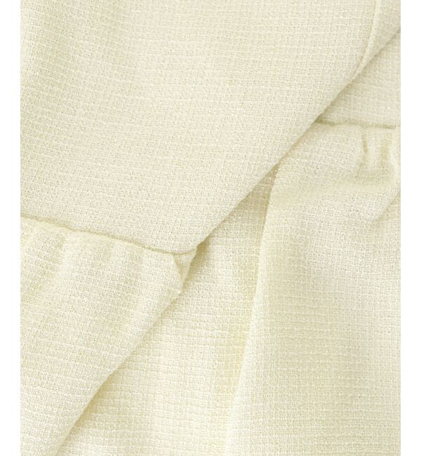  「肩リボンツイードペプラムブラウス」|シャツ・ブラウス|