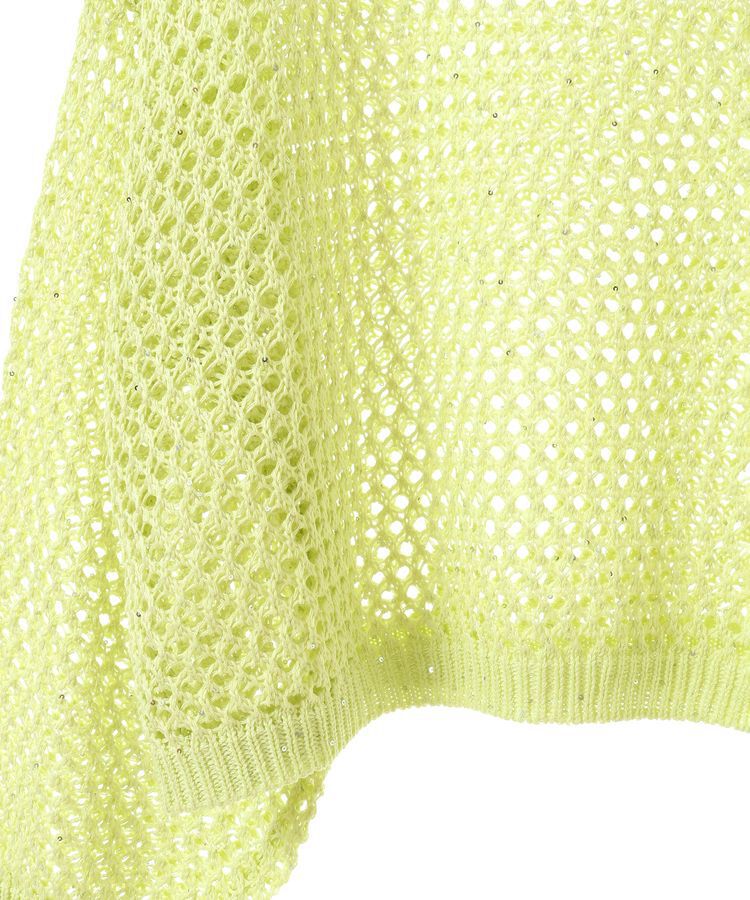 earth music&ecology「スパンコールメッシュニットプルオーバー」|ニット・セーター|