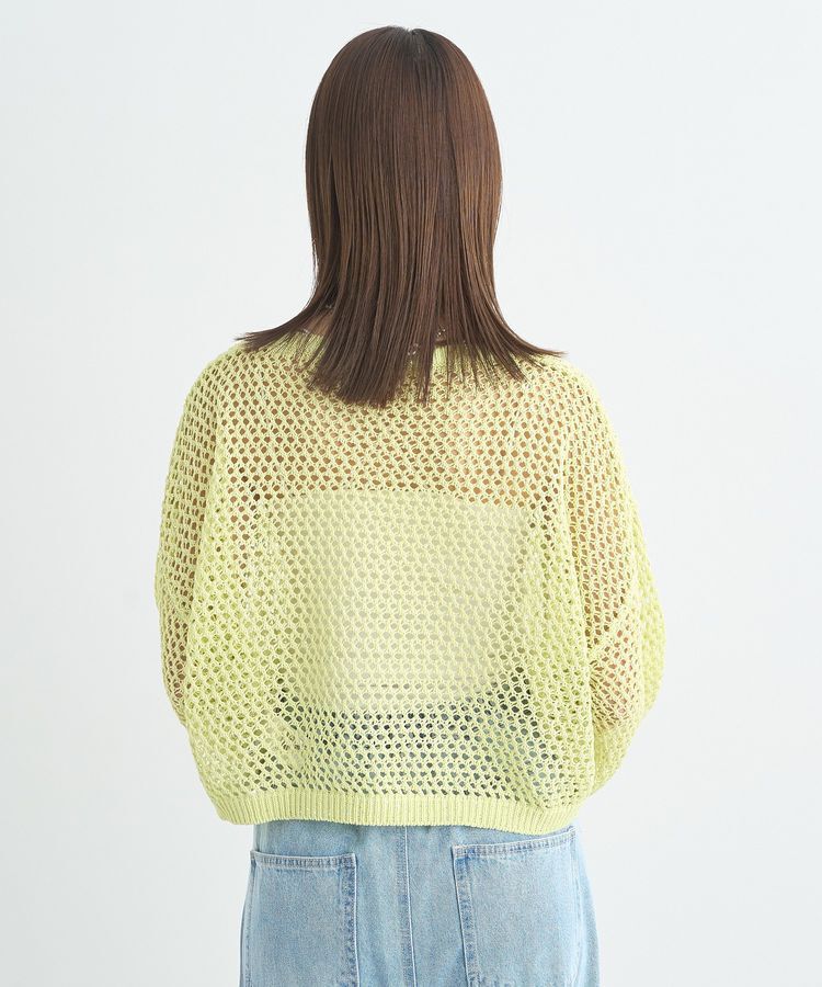 earth music&ecology「スパンコールメッシュニットプルオーバー」|ニット・セーター|