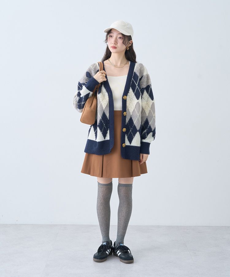 earth music&ecology「ワイドスクエアボストンバッグ」|ハンドバッグ|