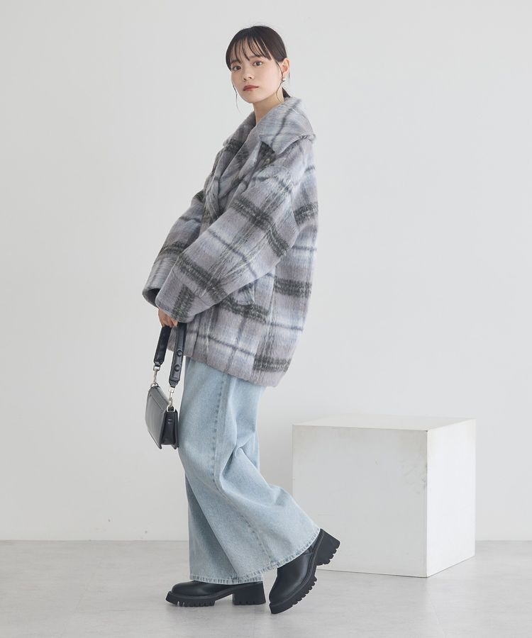 earth music&ecology「チェックシャギーコート」|その他|