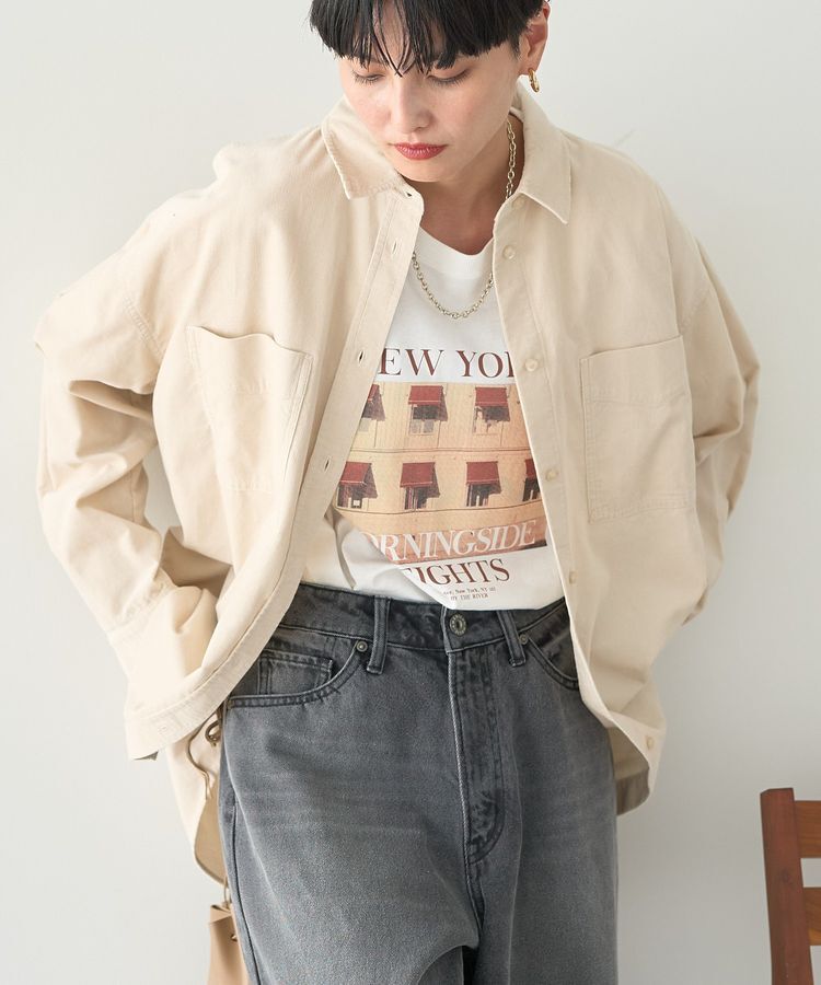 AMERICAN HOLIC「Wポケットコーデュロイシャツ」|シャツ・ブラウス|Ivory