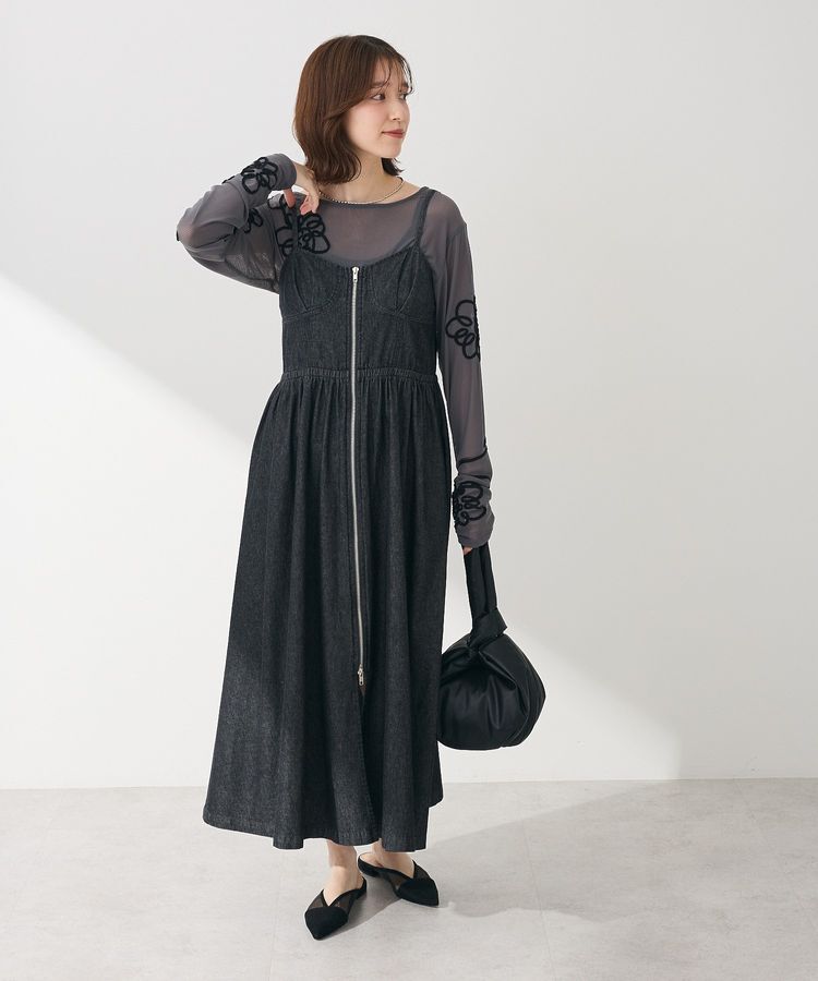 Green Parks「・SUGAR SPOON コルセットデニムキャミワンピ」|ワンピース|