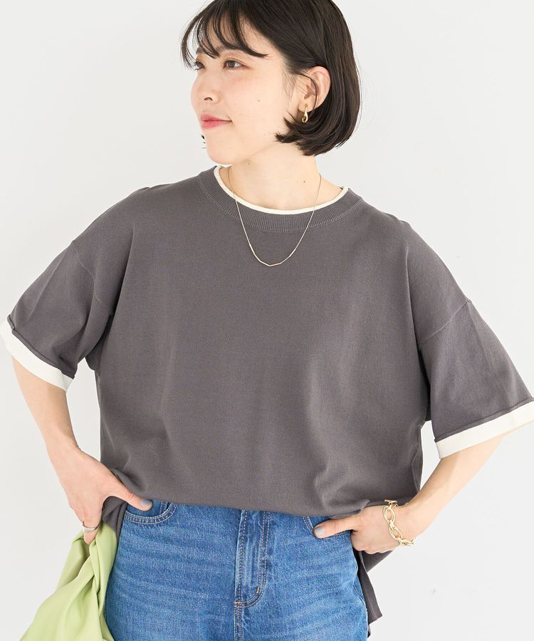 Green Parks「冷やっとすずやかレイヤーニットプルオーバー」|ニット・セーター|