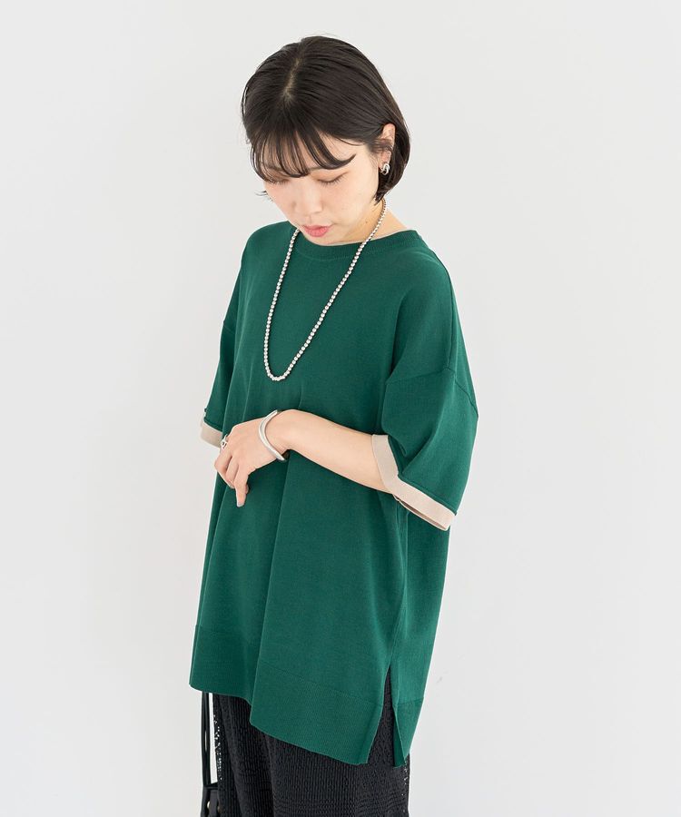 Green Parks「冷やっとすずやかレイヤーニットプルオーバー」|ニット・セーター|
