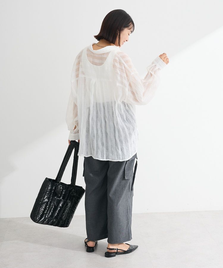 Green Parks「シアーワッシャーロングスリーブシャツ」|シャツ・ブラウス|