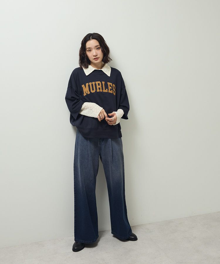 Green Parks「・SUGAR SPOON デニムワイドパンツ」|デニム|