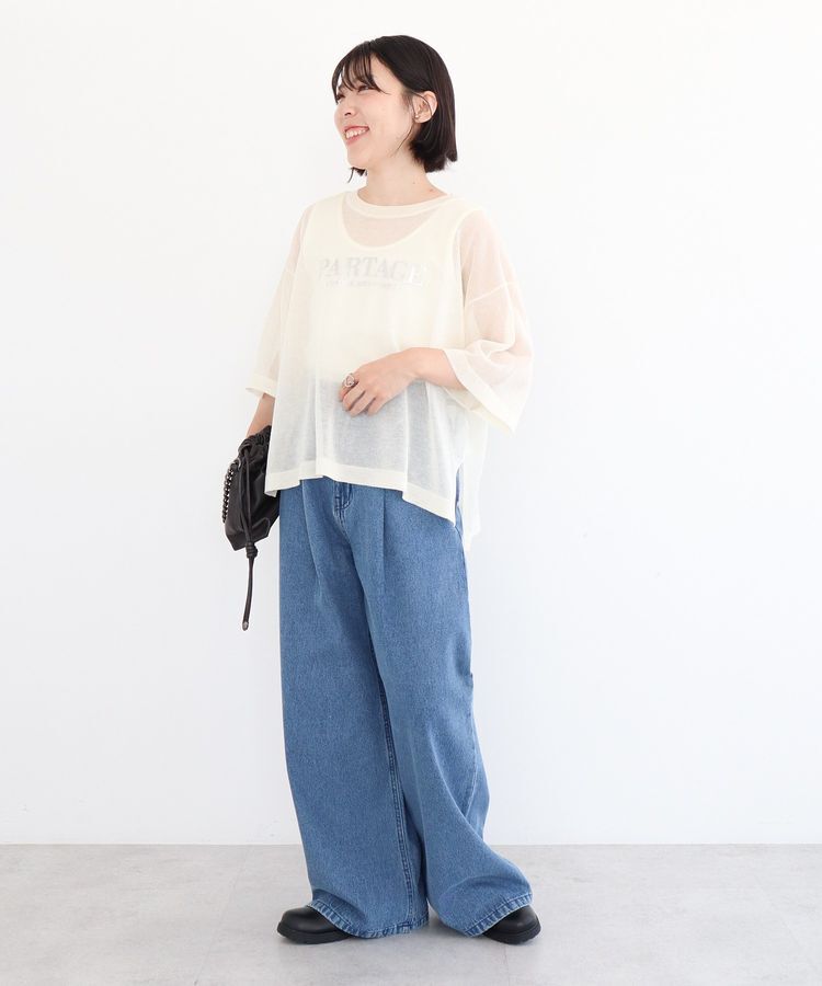 Green Parks「・SUGAR SPOON デニムワイドパンツ」|デニム|