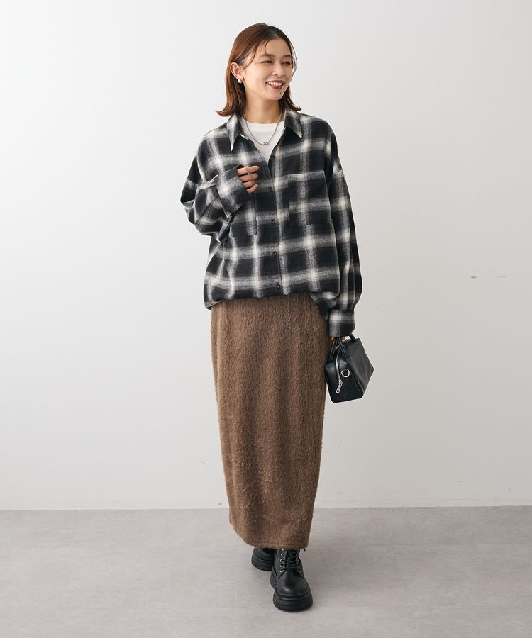 Green Parks「・ELENCARE DUE 2wayチェックビックシャツ」|チュニック|