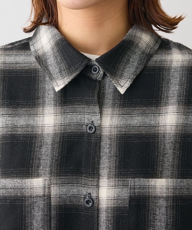 Green Parks「・ELENCARE DUE 2wayチェックビックシャツ」|チュニック|