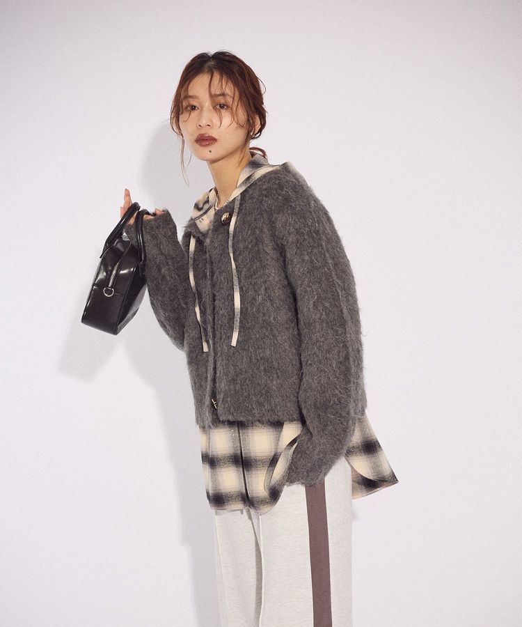 Green Parks「ネルチェックフードシャツ」|シャツ・ブラウス|