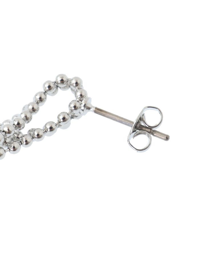 YECCA VECCA「ノットボールチェーンピアス」|ピアス|