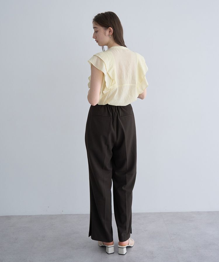 YECCA VECCA「ベルト付きタックストレートパンツ」|その他|