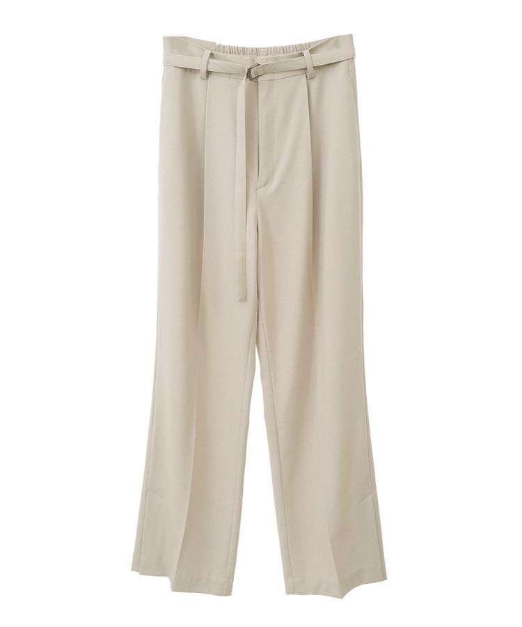 YECCA VECCA「ベルト付きタックストレートパンツ」|その他|
