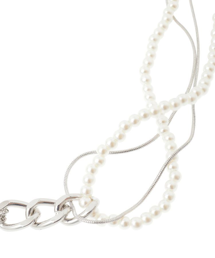 YECCA VECCA「パールチェーンショートネックレス」|ネックレス|