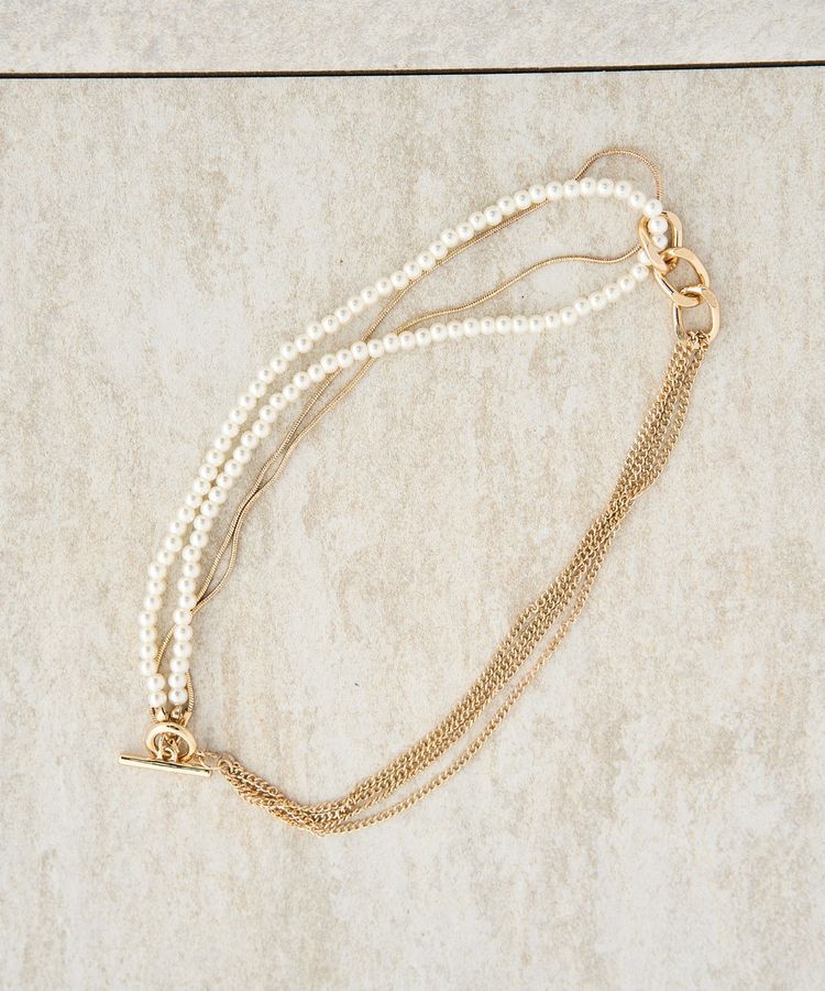 YECCA VECCA「パールチェーンショートネックレス」|ネックレス|