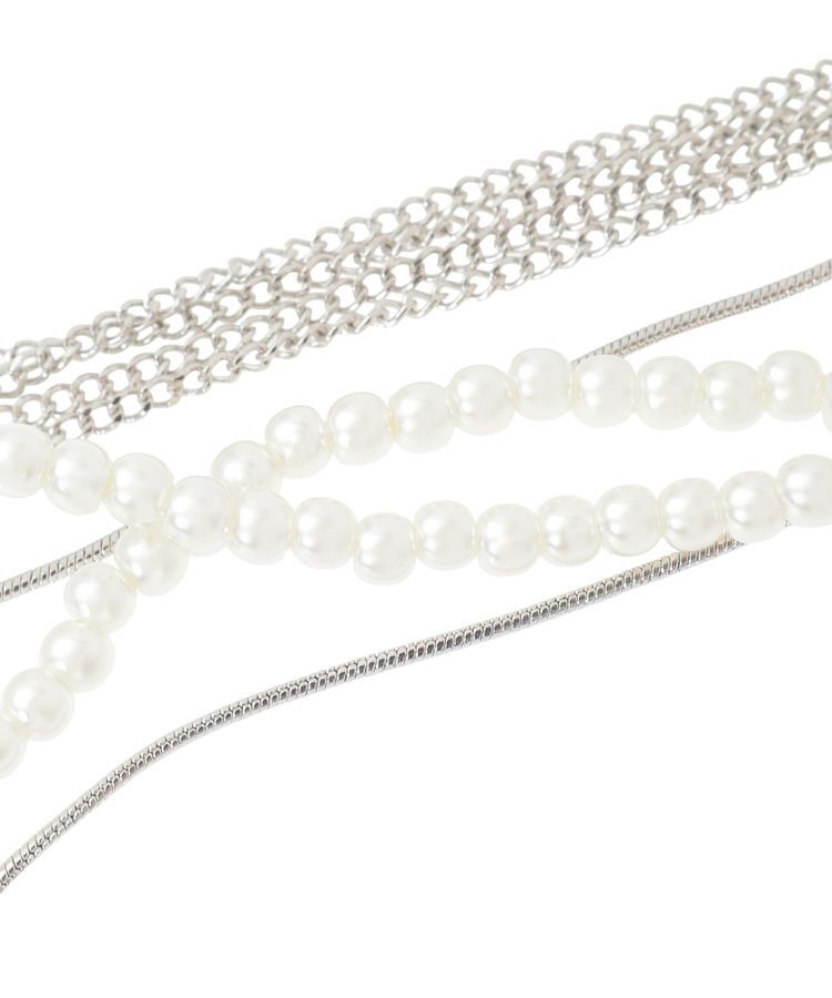 YECCA VECCA「パールチェーンショートネックレス」|ネックレス|