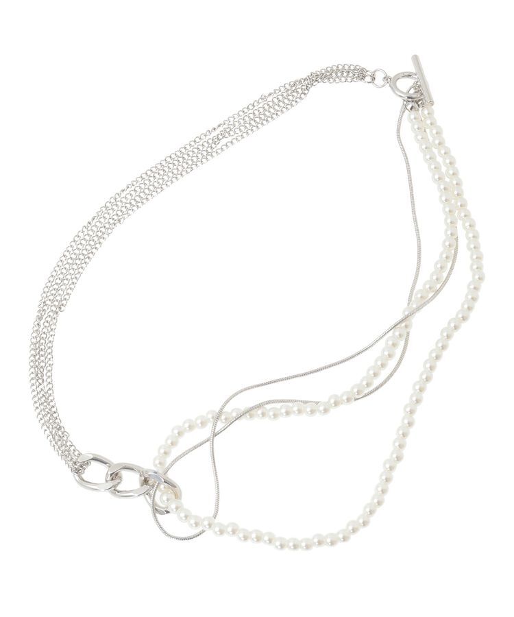 YECCA VECCA「パールチェーンショートネックレス」|ネックレス|