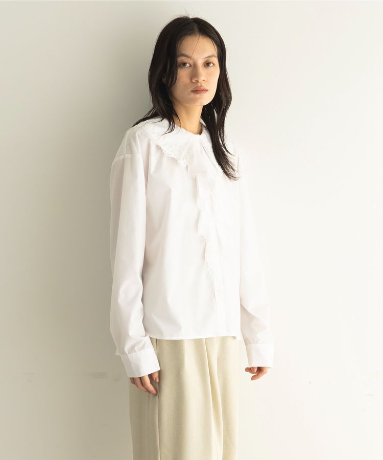 GARAGE OF GOOD CLOTHING「レースカラーラッフルブラウス」|シャツ・ブラウス|