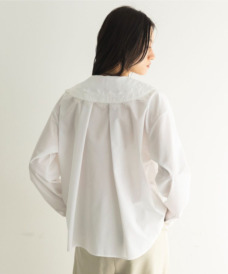 GARAGE OF GOOD CLOTHING「レースカラーラッフルブラウス」|シャツ・ブラウス|