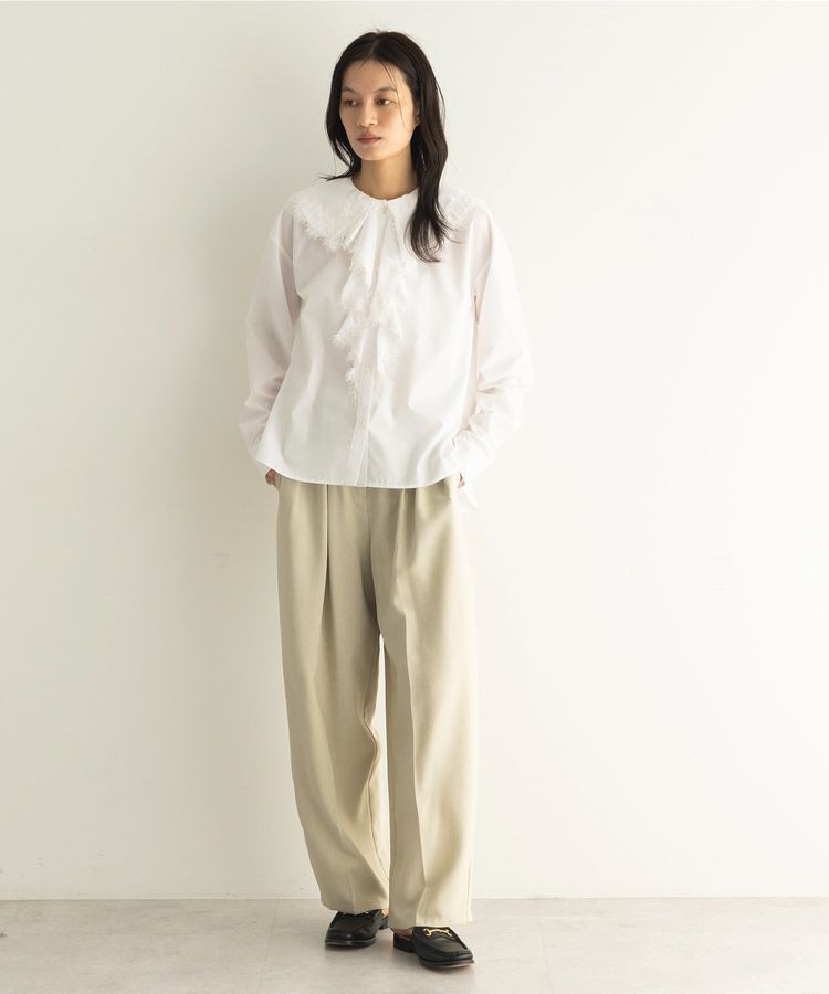 GARAGE OF GOOD CLOTHING「レースカラーラッフルブラウス」|シャツ・ブラウス|