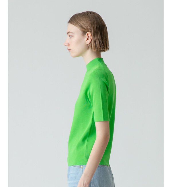 allureville「総針モックネック5分袖プルオーバー」|その他|