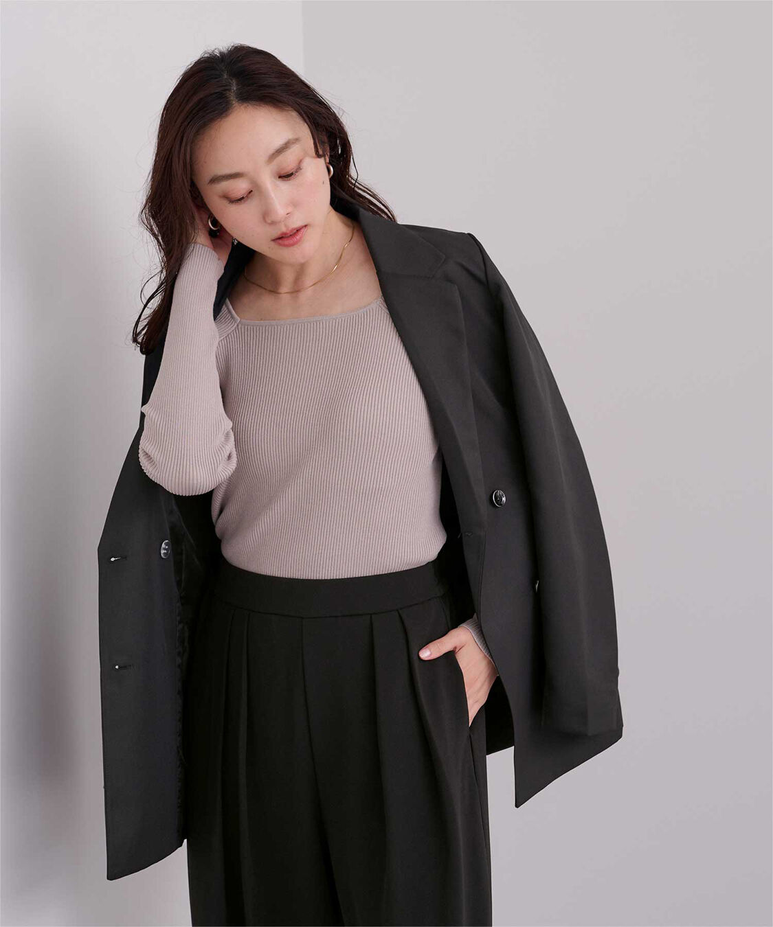 ur's「テーラードダブルブレストジャケット」|テーラードジャケット|