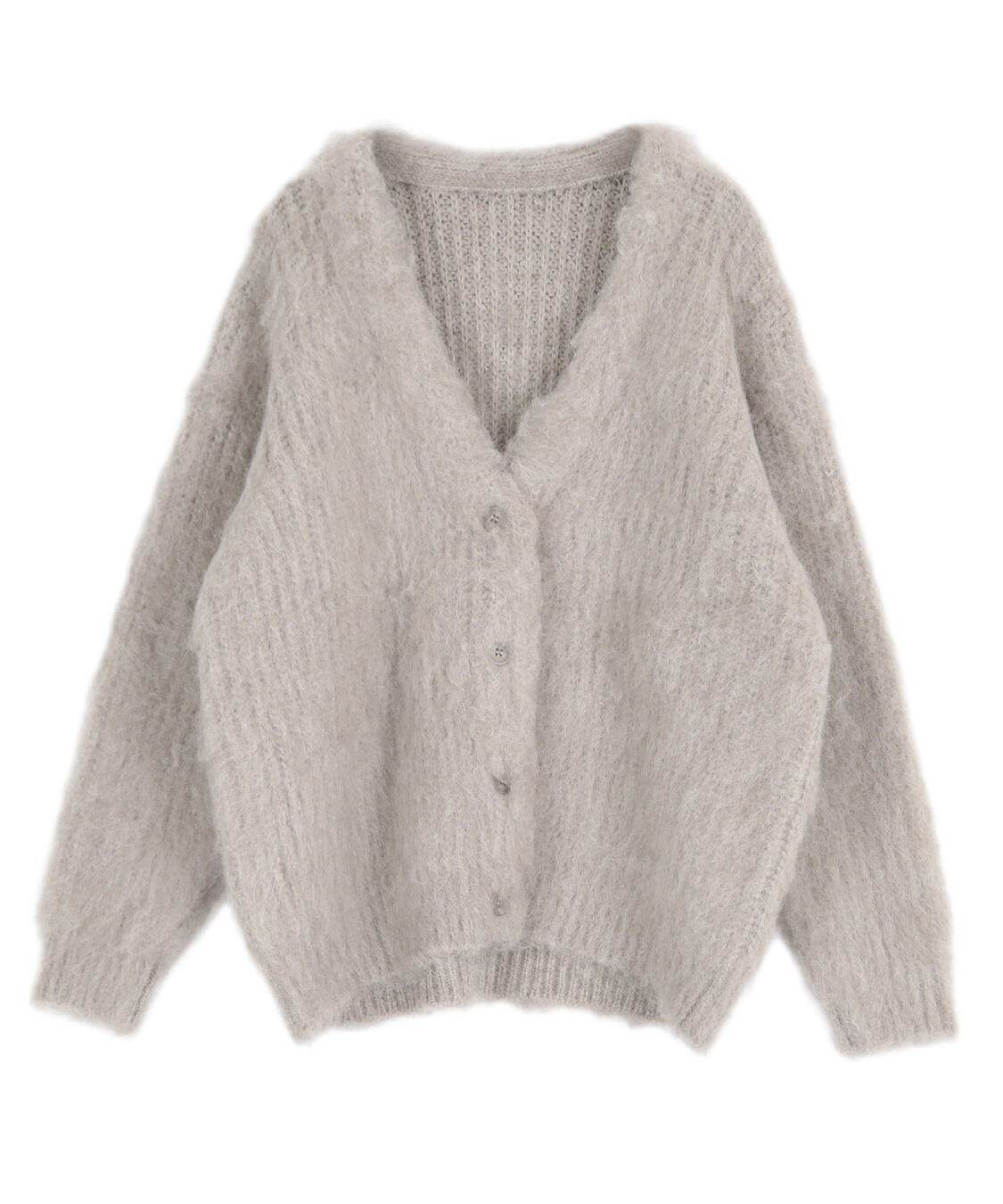 titivate「モヘアライクVネックシャギーニットカーディガン」|ニット・セーター|