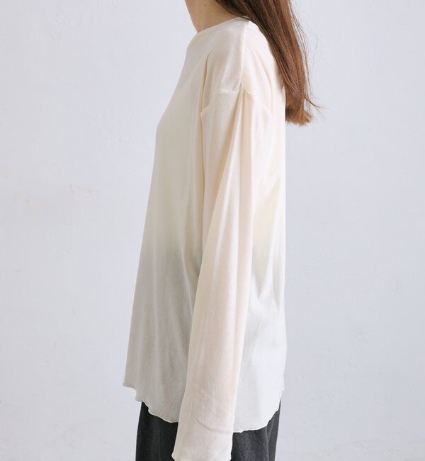  「【リバイバル】ナイロンチュールベロアクルーネックカットソー」|プルオーバー|