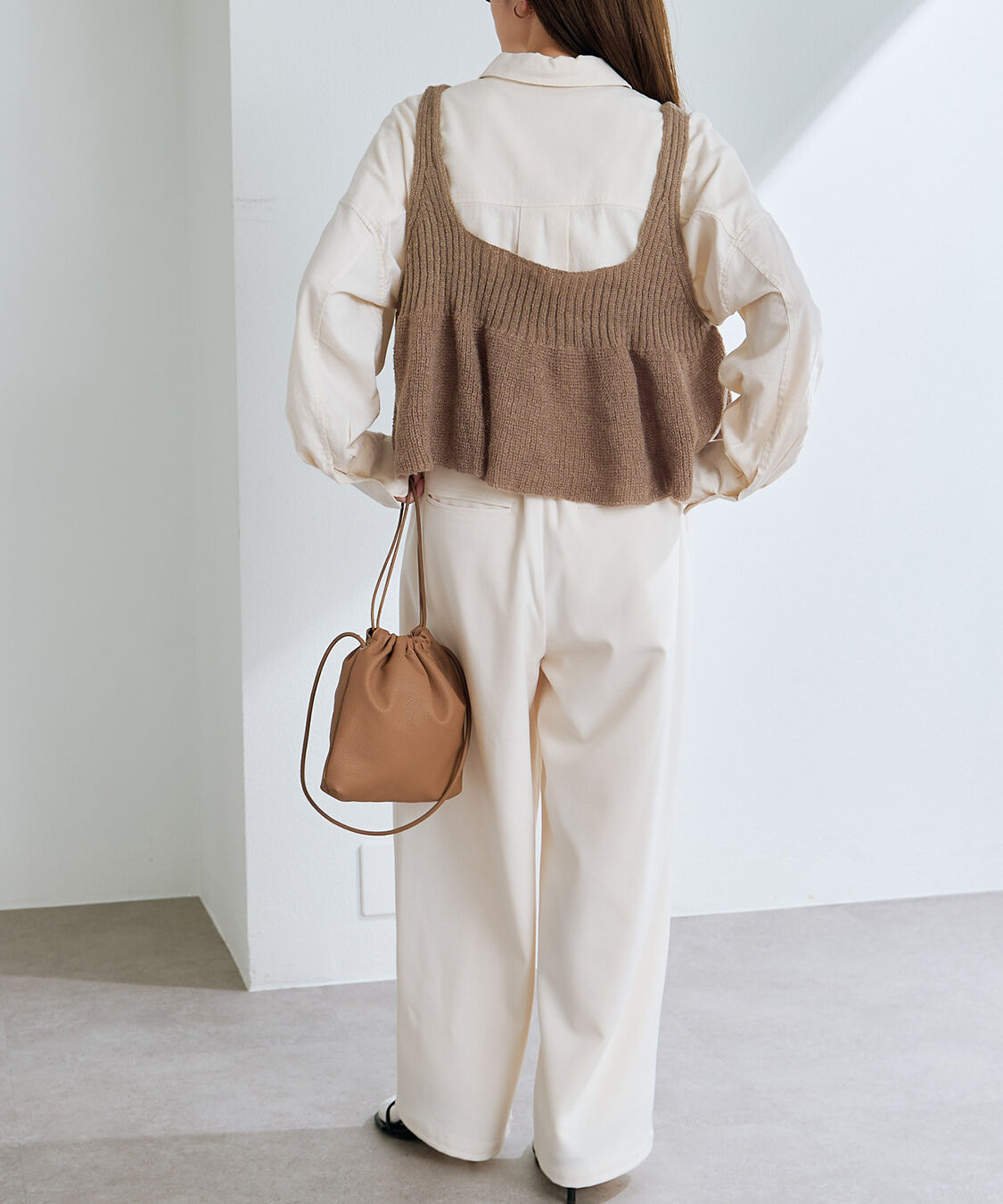  「【25AW新色展開/リバイバル】ニットフレアビスチェ」|ニット・セーター|