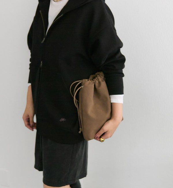  「【＠noricorico102企画】スウェード巾着バッグ」|ショルダー・メッセンジャー|