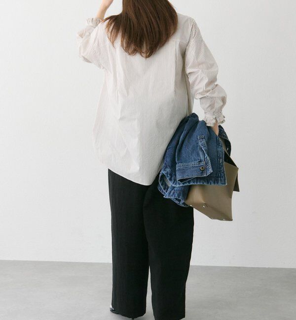  「襟袖プリーツブラウス」|シャツ・ブラウス|