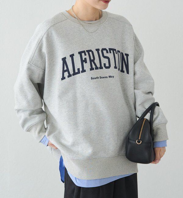  「ロゴプリント裏起毛スウェットプルオーバー」|プルオーバー|グレー