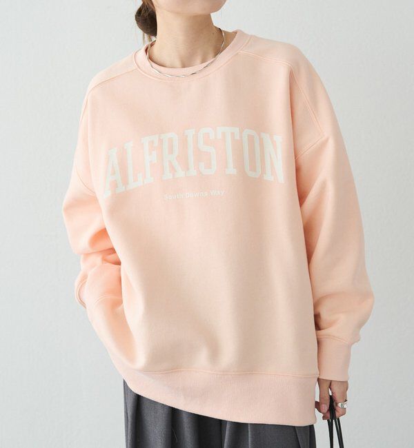  「ロゴプリント裏起毛スウェットプルオーバー」|プルオーバー|ピンク