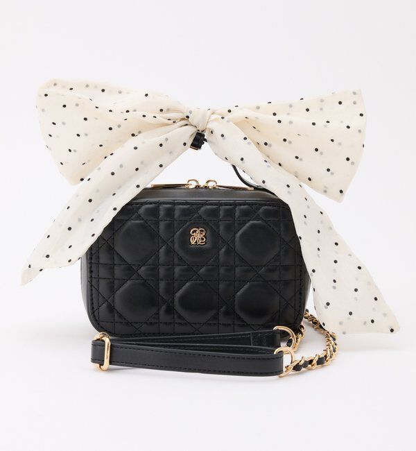  「リボンつきミニスクエアバッグ」|ショルダー・メッセンジャー|