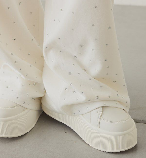  「セットアップ対応／裾ビジューカットパンツ」|その他|