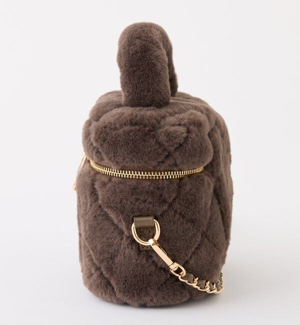  「フェイクファーキルティングバニティバッグ」|ショルダー・メッセンジャー|