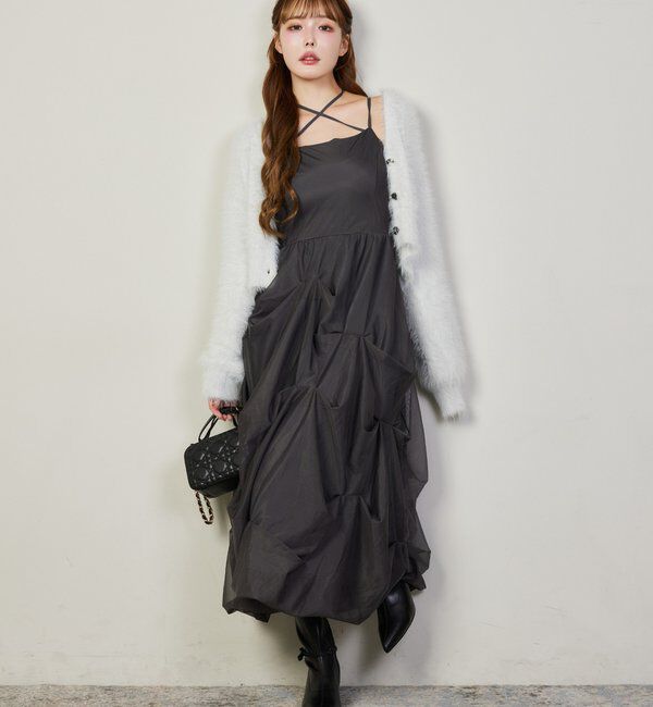  「milkyフェザーショートカーデ」|ニット・セーター|