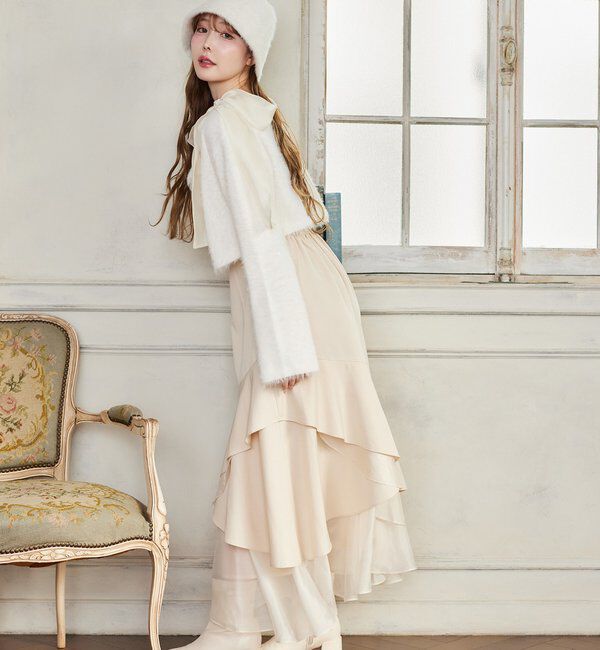  「【HolidayCollection】ニットSETイレヘムワンピース」|ワンピース|