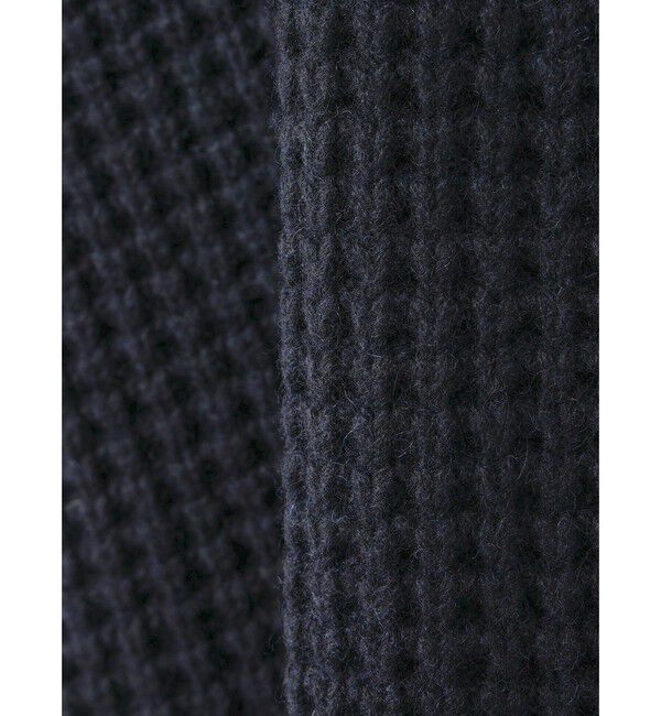 mizuiro ind「mizuiro ind ワッフルハイネックベスト」|ベスト・ジレ|