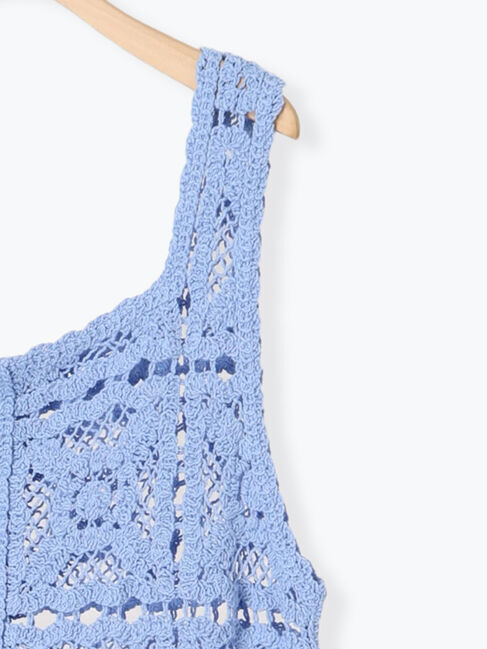 Samansa Mos2「【S/Mサイズ】かぎ針編み風ビスチェワンピース」|ワンピース|