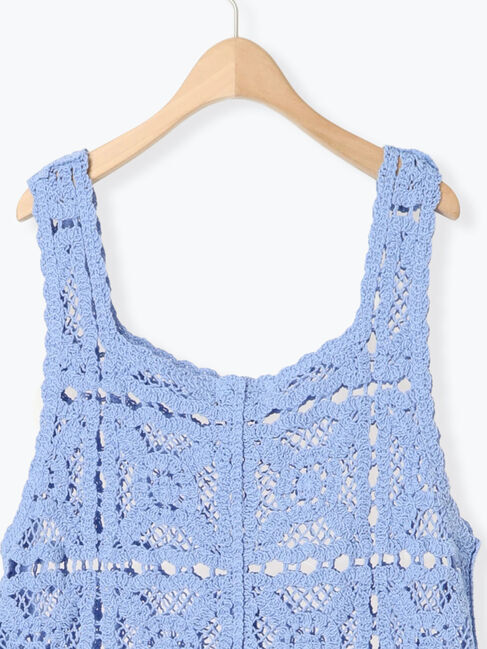 Samansa Mos2「【S/Mサイズ】かぎ針編み風ビスチェワンピース」|ワンピース|