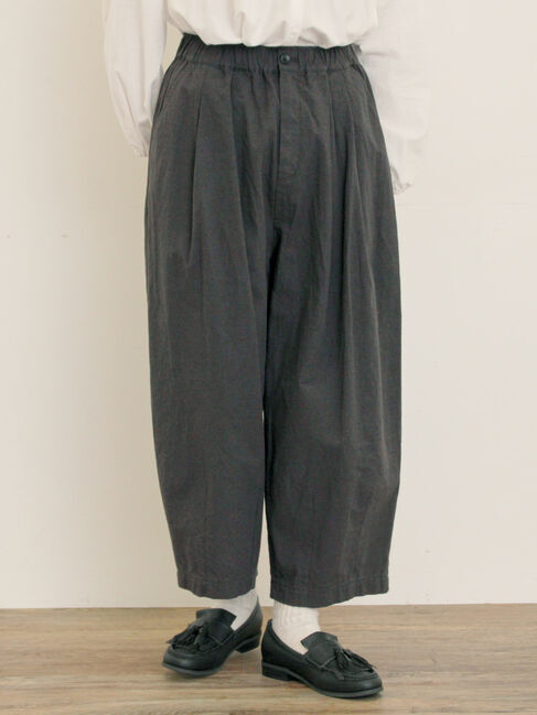 Samansa Mos2「【M/Lサイズ】裾ダーツ立体パンツ」|その他|チャコールグレー