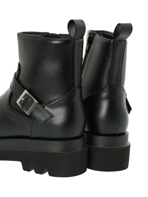 Samansa Mos2 blue「エンジニアブーツ」|ショートブーツ|