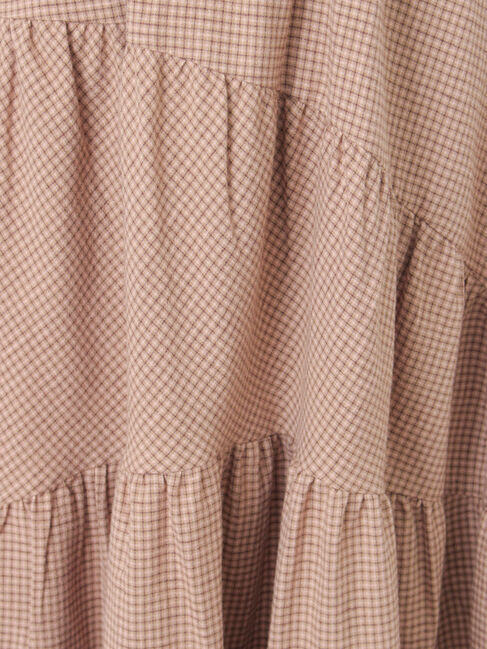 Samansa Mos2「チェック柄変形ティアードスカート」|スカート|