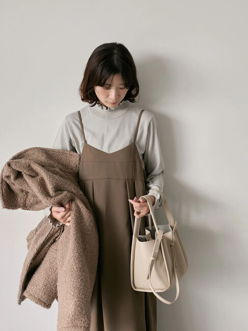 Samansa Mos2 blue「フリル衿ニットプルオーバー」|ニット・セーター|