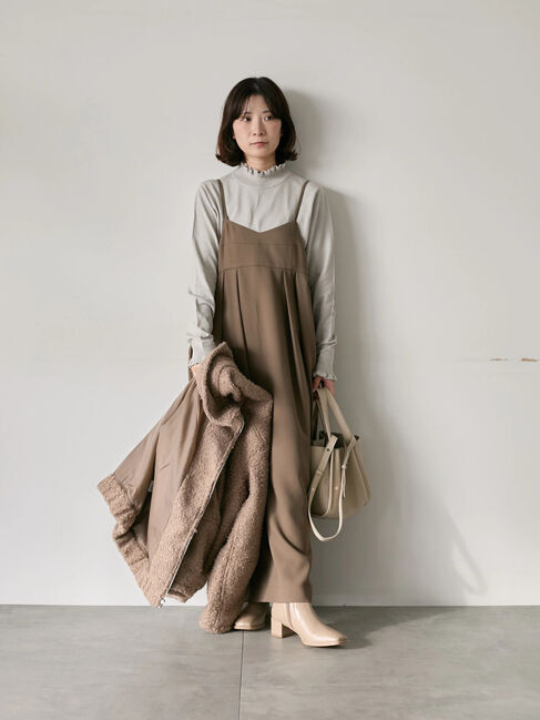 Samansa Mos2 blue「フリル衿ニットプルオーバー」|ニット・セーター|